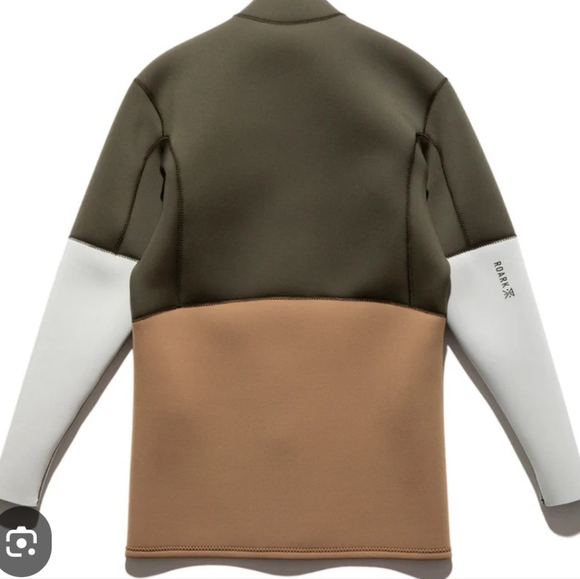 Roark Revival PRIVATEER WETSUIT JACKET Green Brown Size  Womens SMALL - Picture 4 of 10
